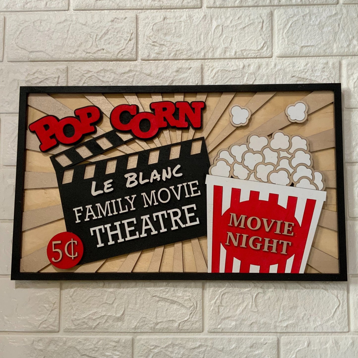 Family Movie Theatre Sign