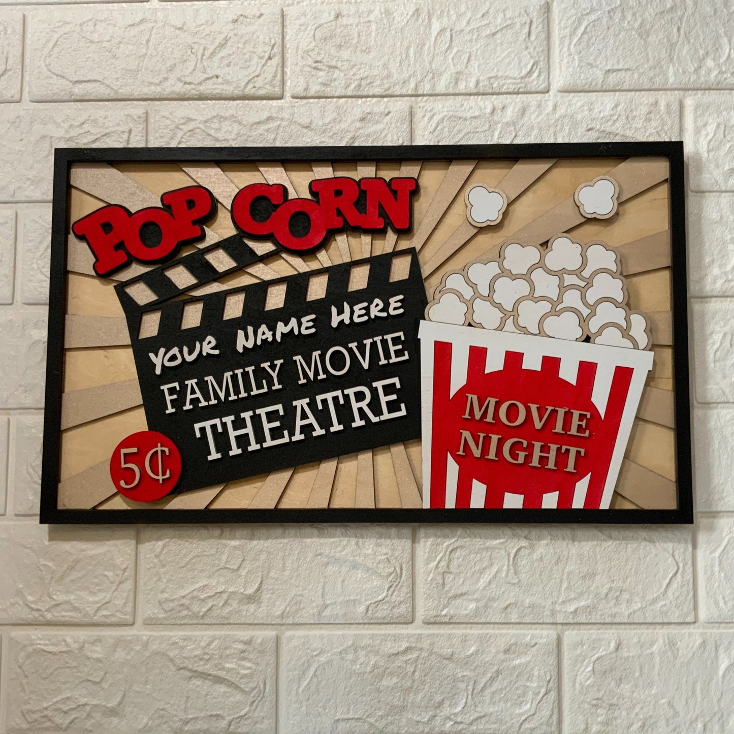 Family Movie Theatre Sign