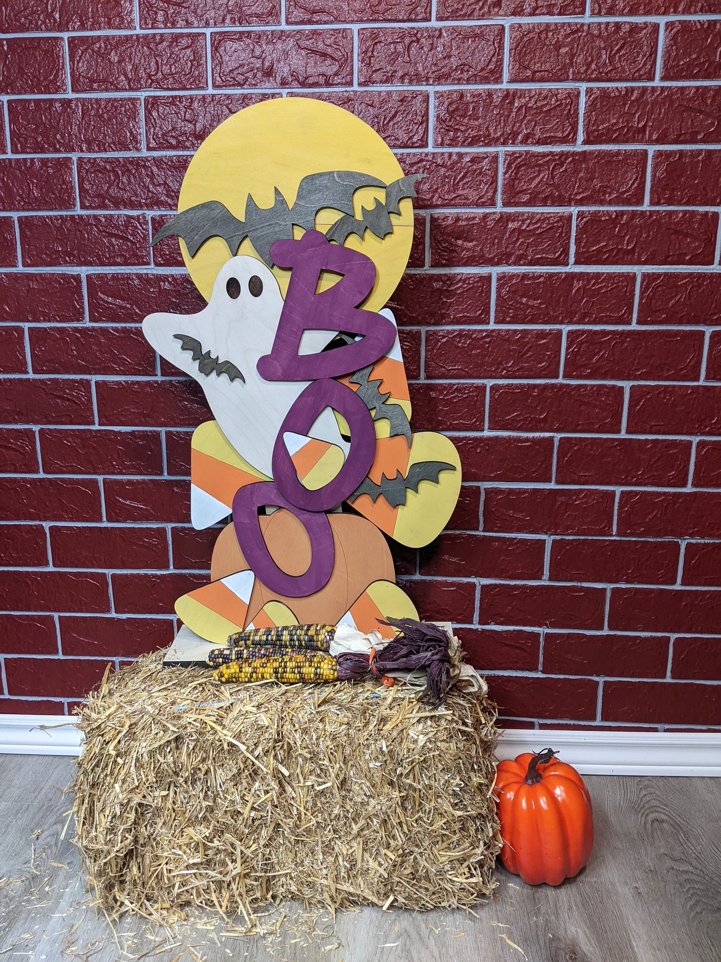 Halloween Ghost BOO Porch Sign