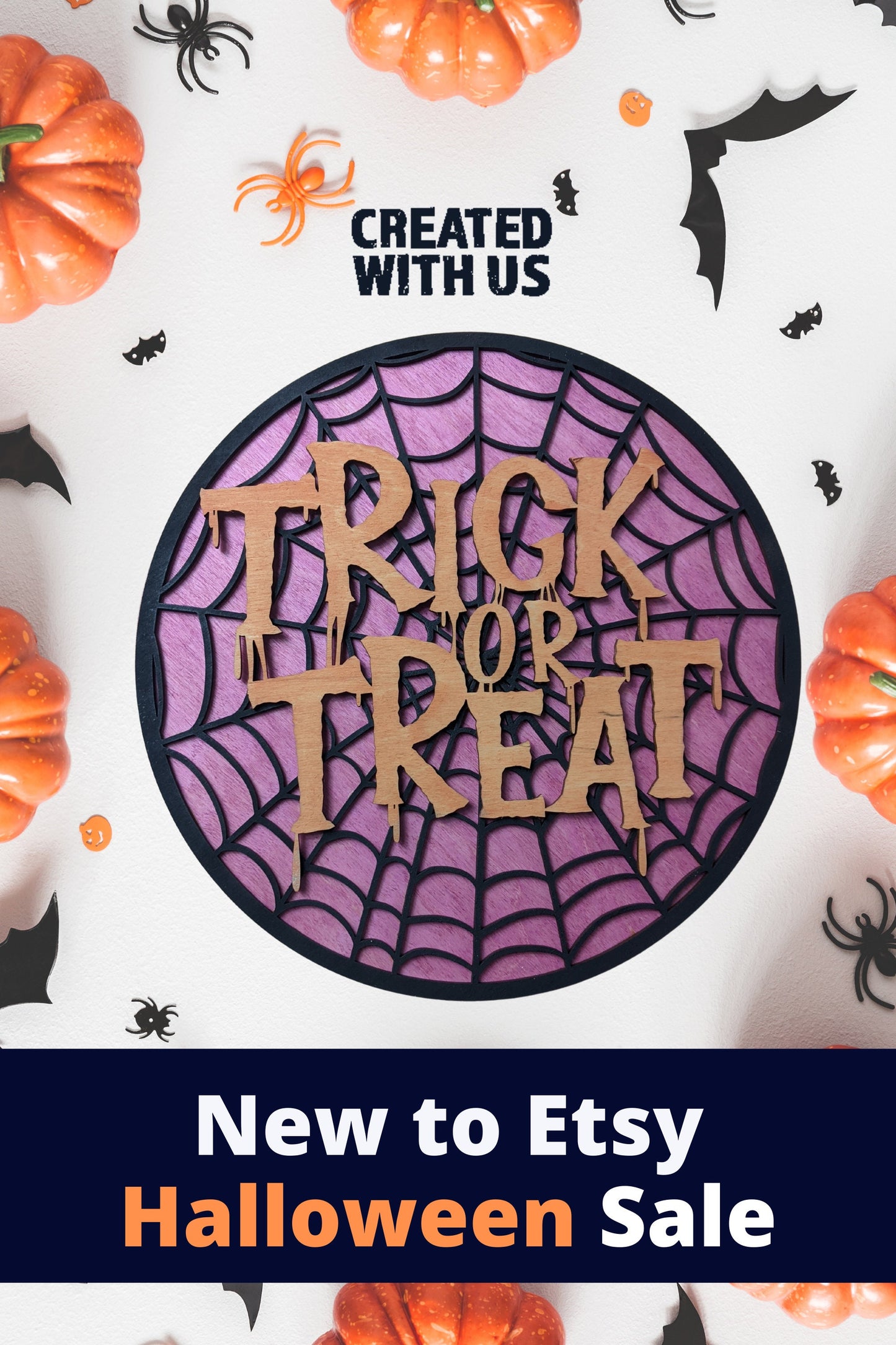 Halloween Round Sign: Trick or Treat