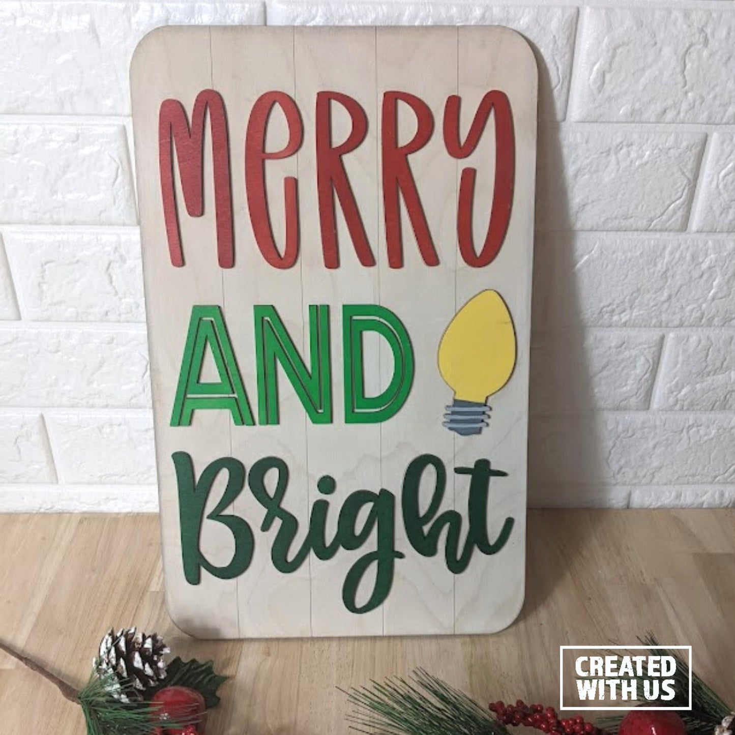 Bundle: Holiday Signs, Oh what Fun and Merry and Bright