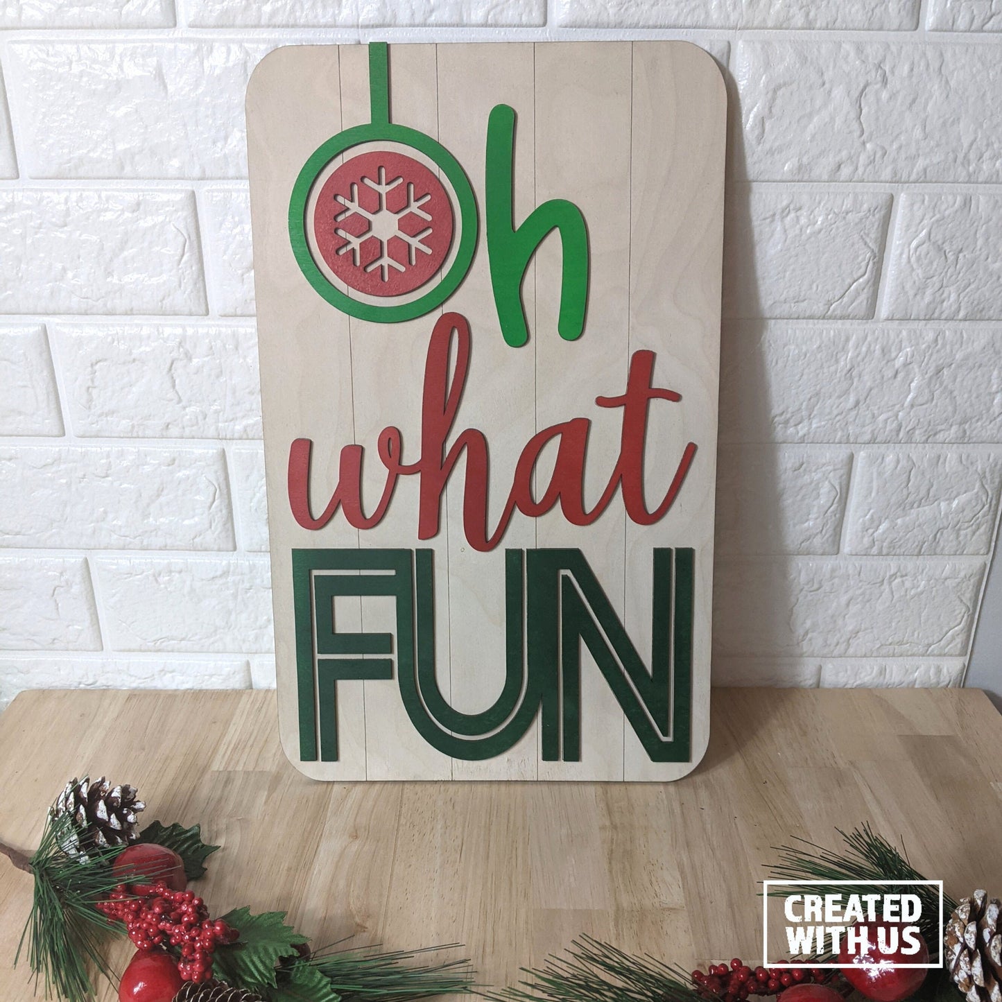 Bundle: Holiday Signs, Oh what Fun and Merry and Bright